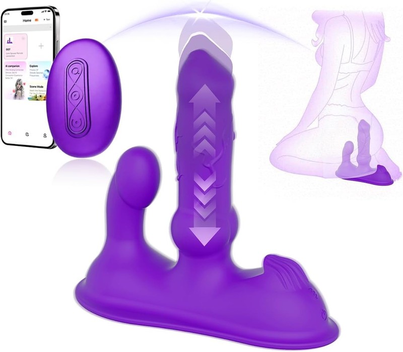 Riding Thrusting Dildo Vibrator Womens Sex Toy, Grinding Vibrators Sex Toys