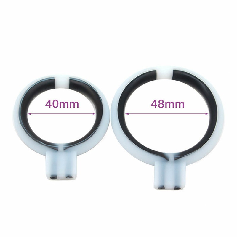 2PCS Shock Accessory E-stim Conductive Massage Penis Rings For Men US
