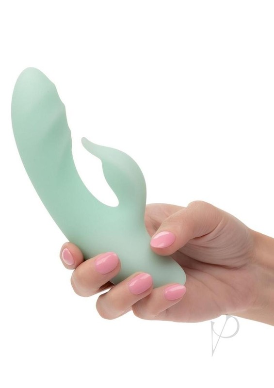 Pacifica Polynesia Rechargeable Silicone Dual Vibrator - Teal gallery