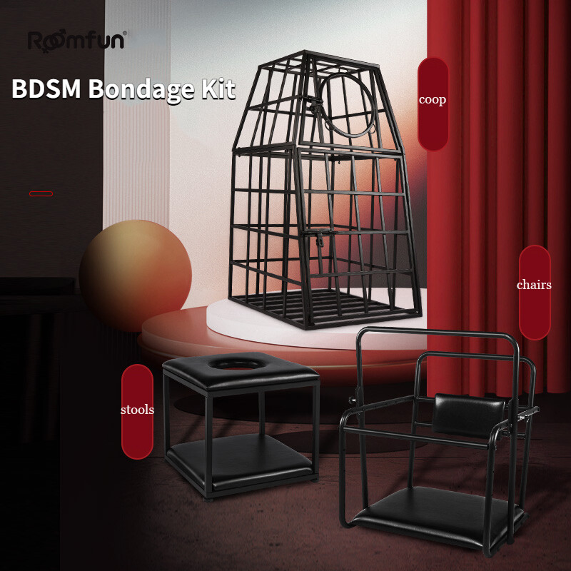 BDSM Bondage Kit Stools Torture Device Adult Sex Furniture Chair Cage Sex Toys gallery