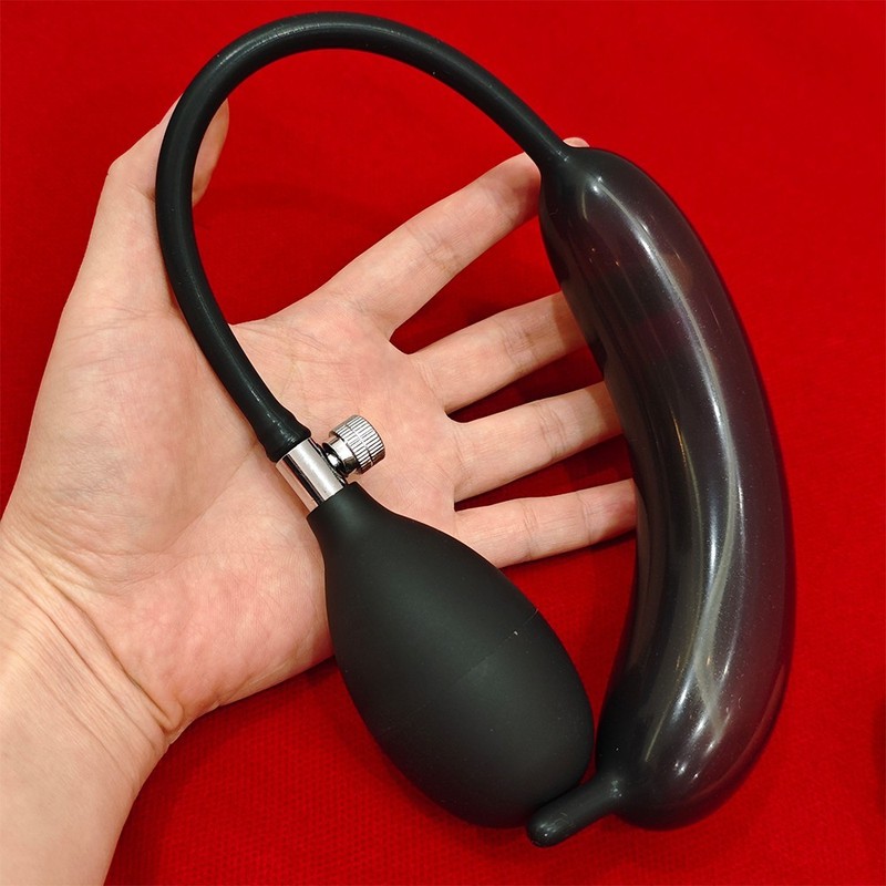 Silicone Inflatable Urethral Sounding Stretcher Penis Plug Pump Dilator Sex Toys gallery