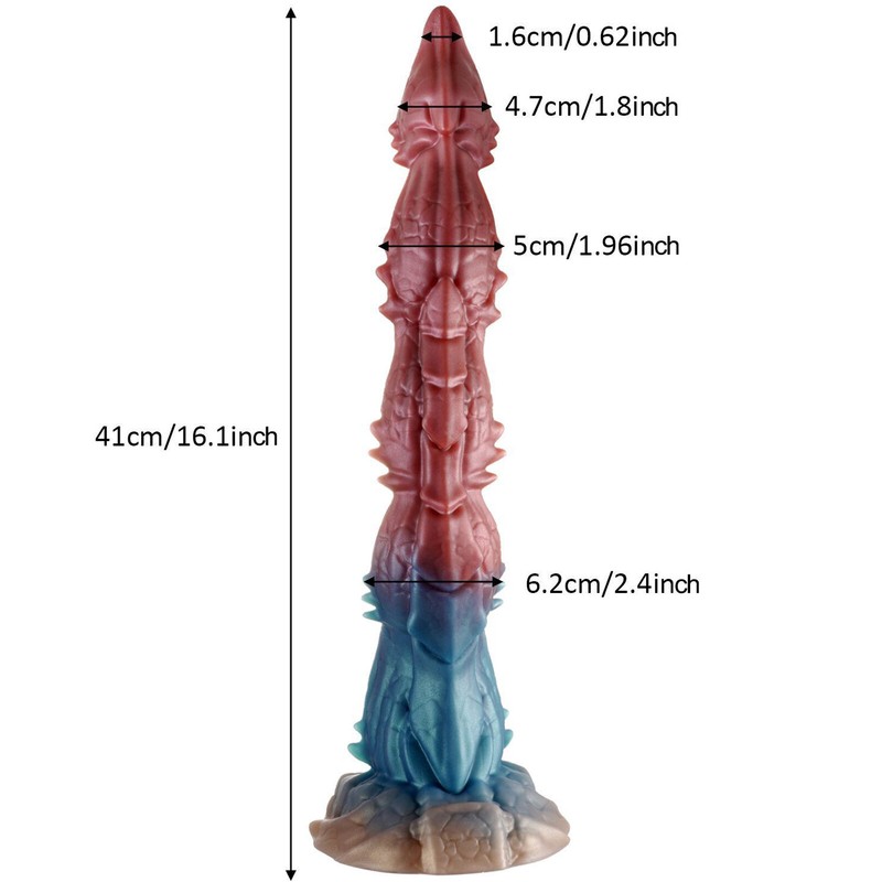 Unique Extra Long Anal Dildo Butt Plug Vagina Deep Massager Suction Cup Sex Toys