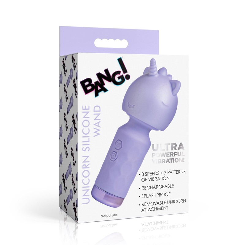 Bang! Unicorn Silicone Wand for Beginners, Women & Couples. Cute and Whimsical. gallery