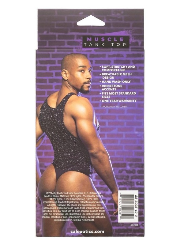 Radiance Muscle Tank Top - Black gallery