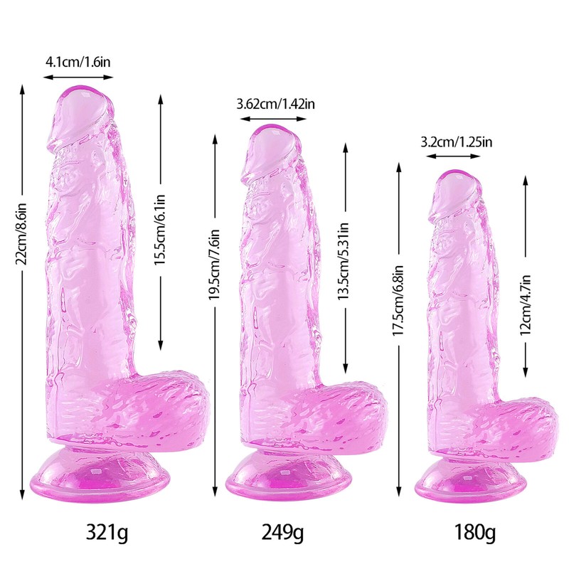 7&Prime; 8&Prime; Realistic Big Dildo Dong Penis Cock Veined Suction Cup for Adult Sex Toy