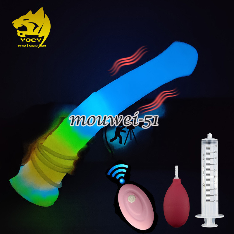 11 Inch Dildo Glowing In Dark Realistic Penis 10 Modes Vibrators Dildos Sex Toy