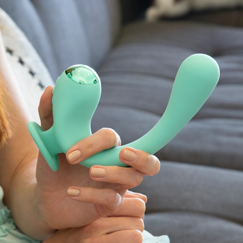 JimmyJane Reflexx Rabbit 2 Warming Vibrator Teal gallery