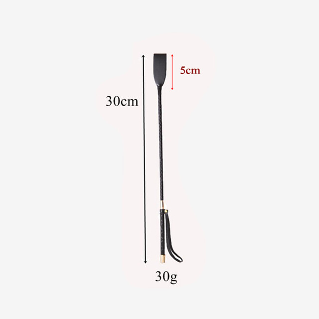 PU Leather Straight Whip Spanking Paddle Riding Crop Adult Flirt Torture Sex Toy
