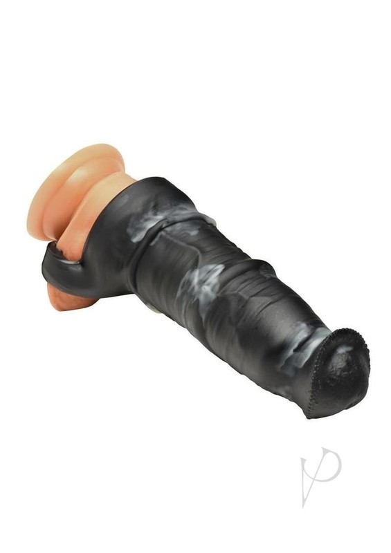 Creature Cocks Stallion Silicone Penis Extension - Black/Gray gallery