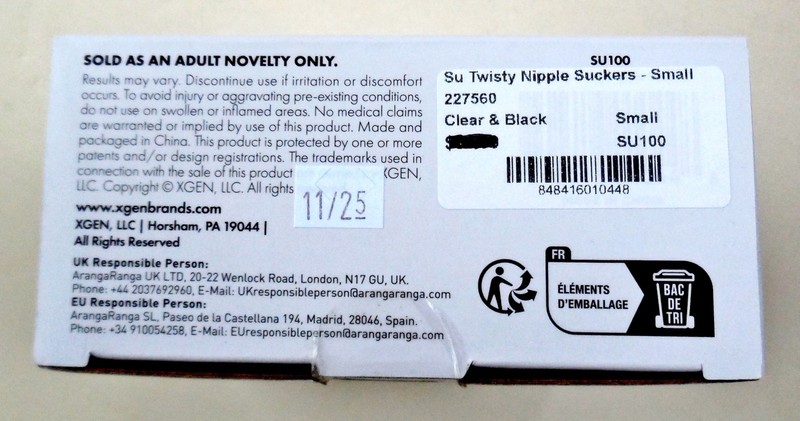 Size Up Twisty Nipple Suckers - Model SU100 - Includes Two Nipple Rings gallery