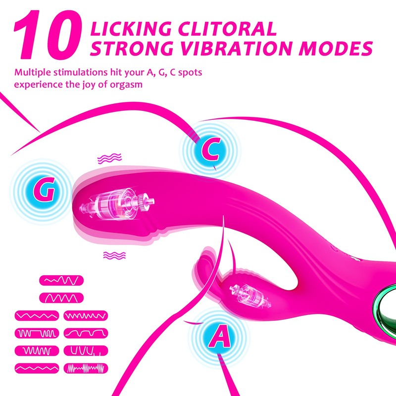 2 IN 1 G-Spot Vibrator Clitoris Stimulator with Plug for Female Prostate Dildo gallery