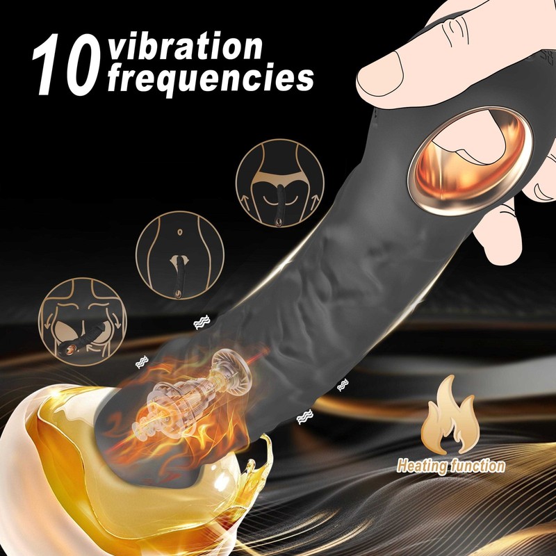 Realistic Massager Wand Anal Vibrator Dildo G-Spot Clit Stimulator Women Sex Toy gallery