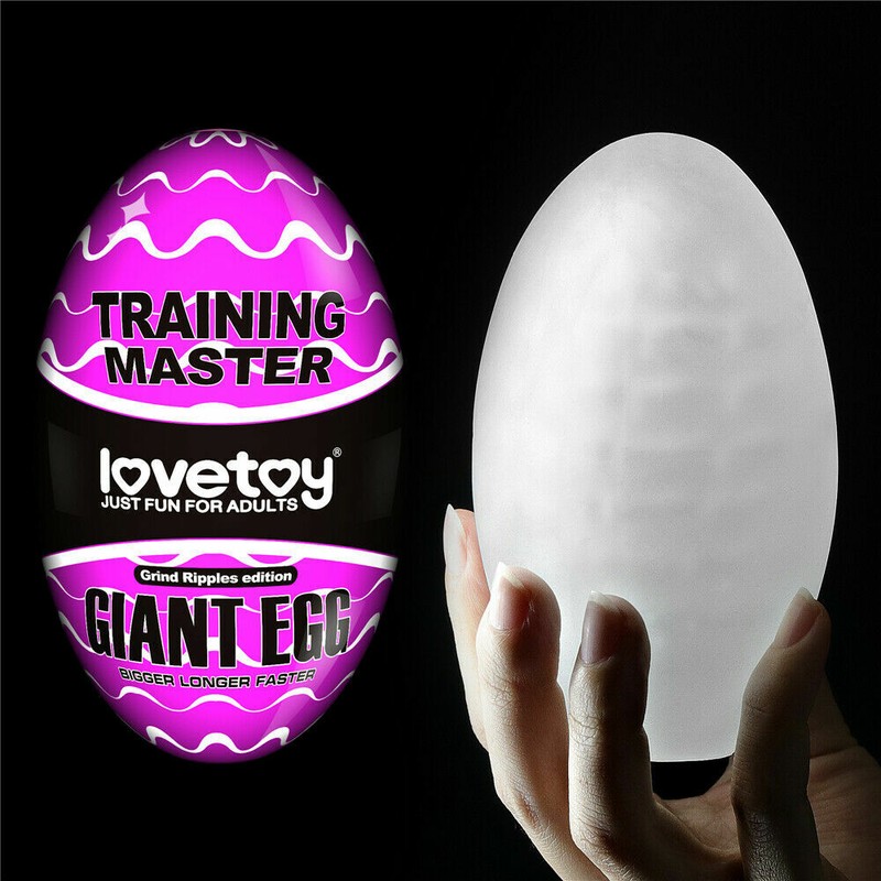 Lovetoy Gigante Huevo Aguante Nódulos Molienda Clímax Espiral Masturbator Oral gallery