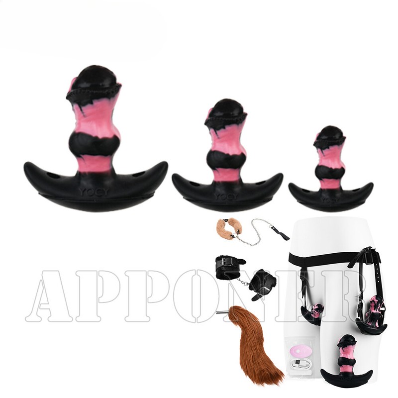 Silicone Anal Trainer Adult Play Wearable Dildo Vagina Massager Fantasy Sex Toys