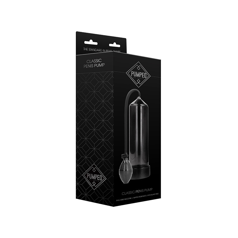 Pumped Classic penis-pump Black Silicone male-enhancement Sex Toy
