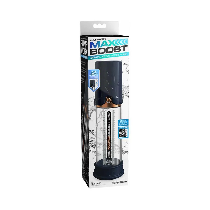 Penis Pump Blue Pipedream Pump Worx Max Boost Blue
