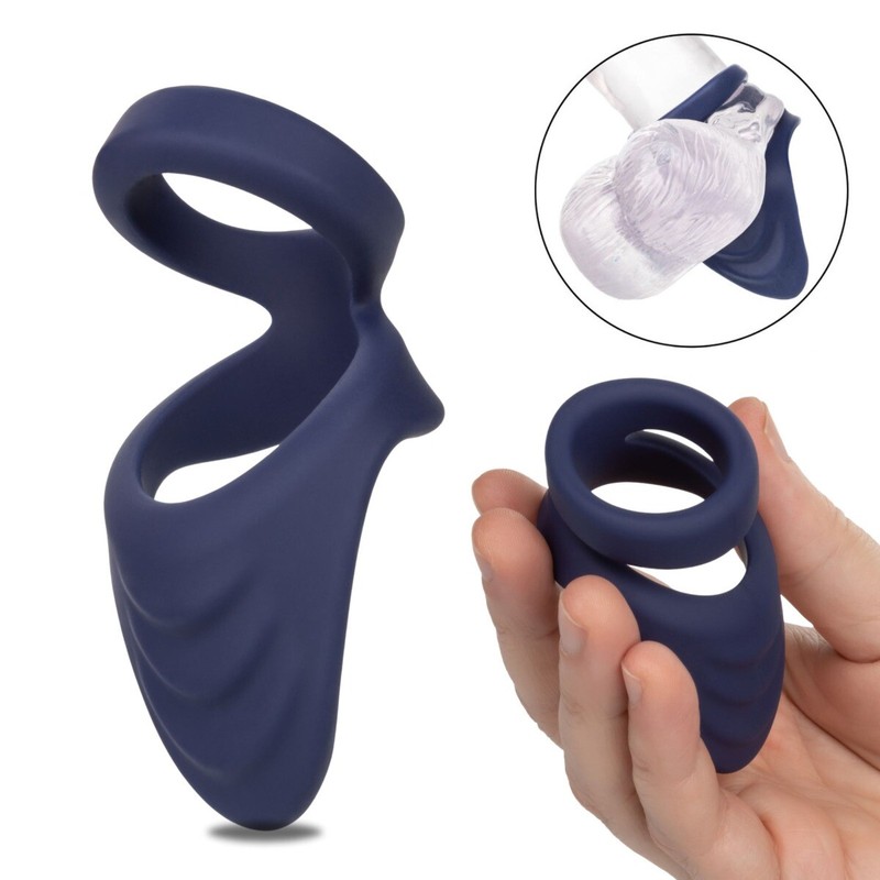 Ultra Soft Viceroy Perineum Massager Cock & Ball Dual Penis Ring Male Enhancer