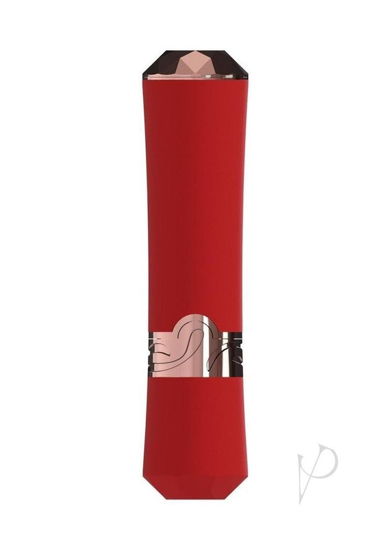 Loveline Dahlia 10 Function Silicone Lipstick Vibrator - Red gallery