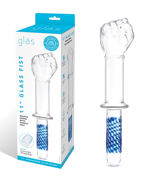 Electric Eel Inc. Glas 11&Prime; Fist Double Ended Glass Dildo