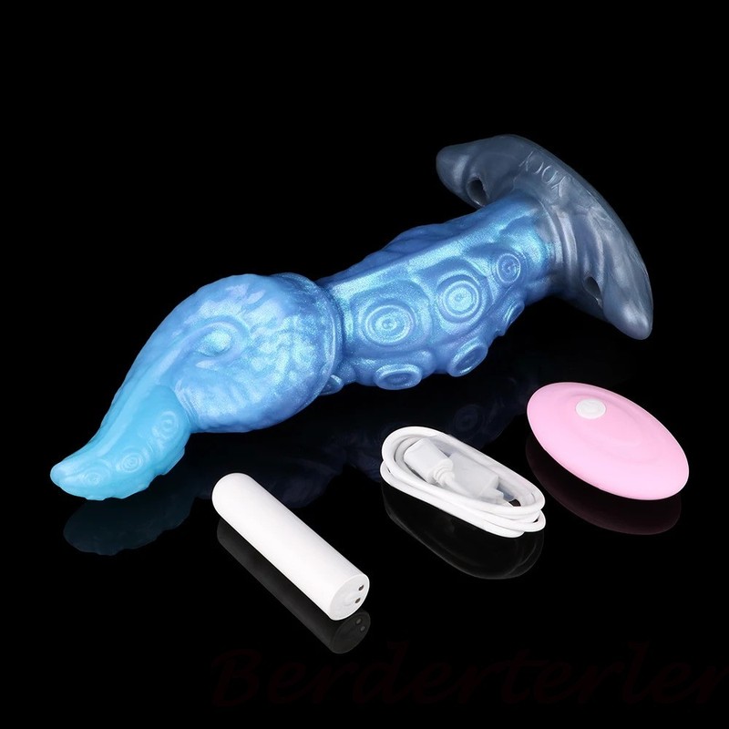 Strapon Mouth Gag Silicone Wearable Anal Plug with Tail Remote Control Sex Toys gallery