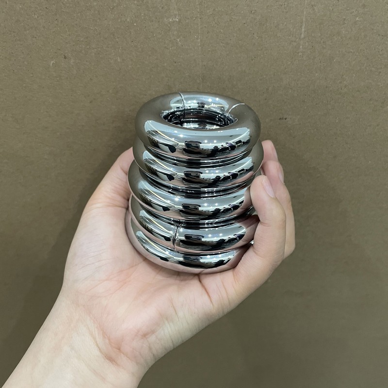 Stainless Steel Weight Cock Penis Rings Stay Harder Delayed Stronger Erection
