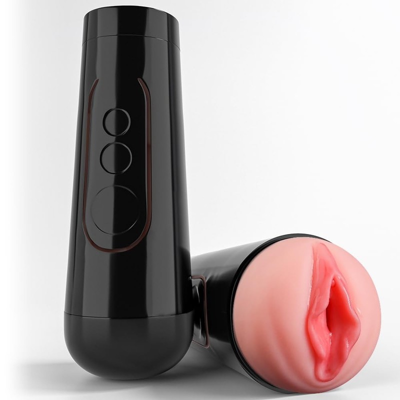 Aiccos Male Masturbator Cup, Quiet Adult Sex Toys for Men Realistic Pocket Pu…