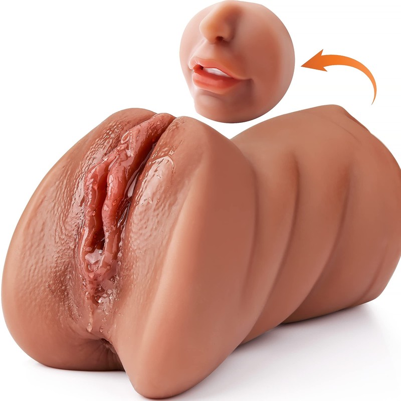 3 in 1 Realistic Oral Vagina Anal Pocket Pussy Male Masturbator Sex Toys for Men gallery