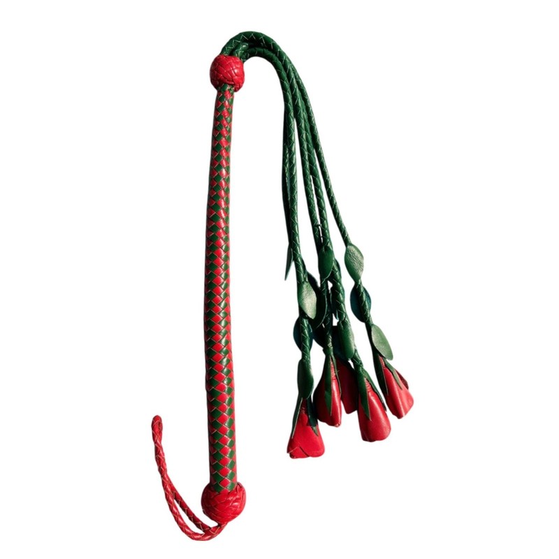 Handmade Genuine BDSM Leather Braided Whip 18 Inch Handle Artisan Leather Craft gallery