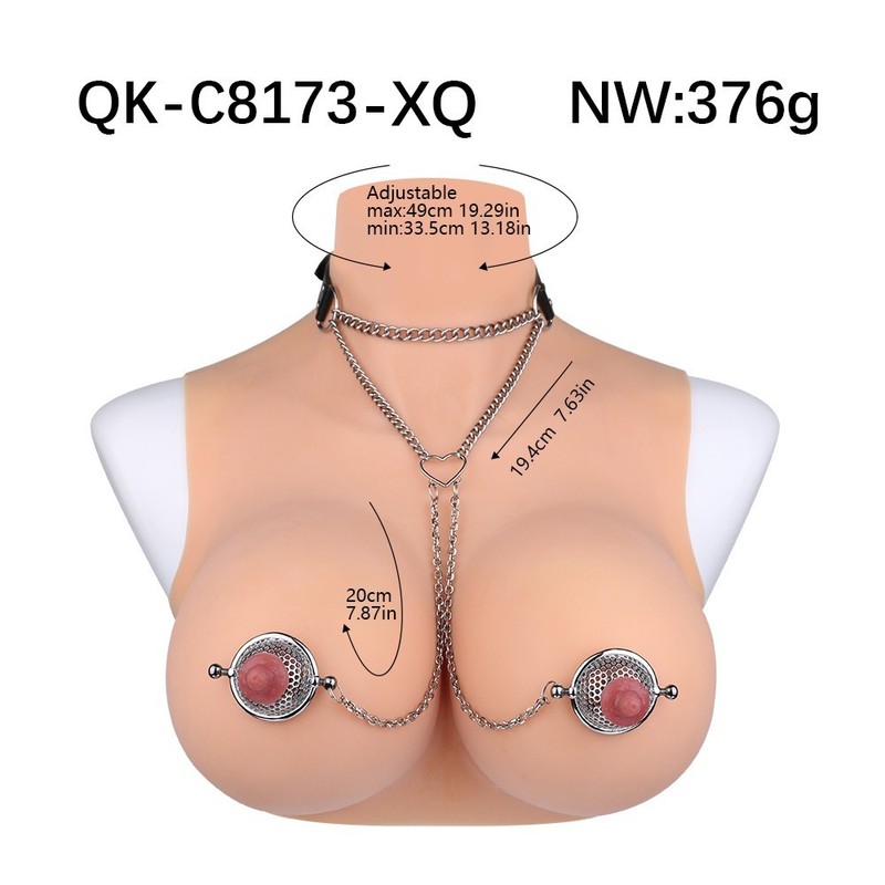 Metal Nipple Clamps Women's Harness Belt BDSM Nipple Clips Set Fetish Sex Toys gallery