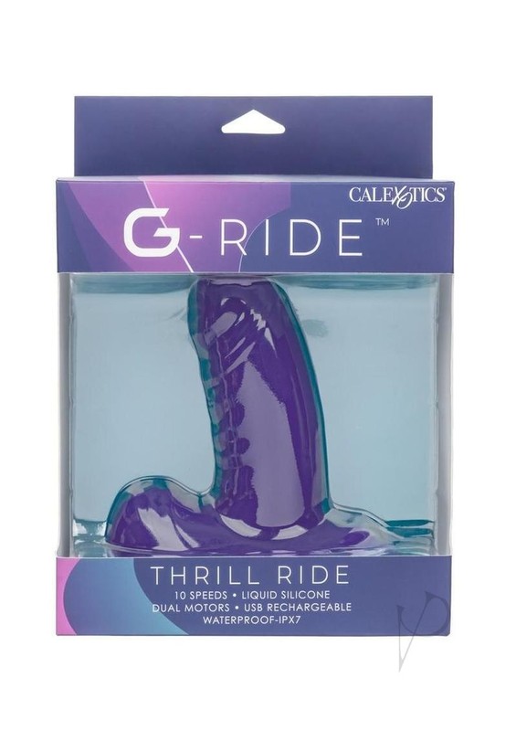 G-Ride Thrill Ride Rechargeable Silicone Triple Stimulator – Purple
