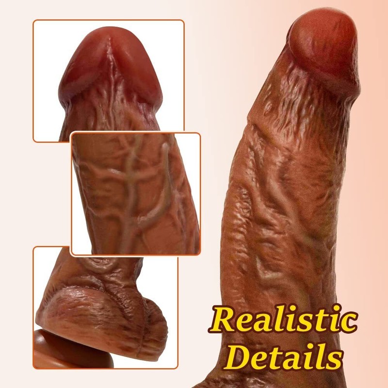 7" Realistic Dildo Soft Huge Silicone Penis Suction Cup-G-spot Sex-Toy for-Women gallery