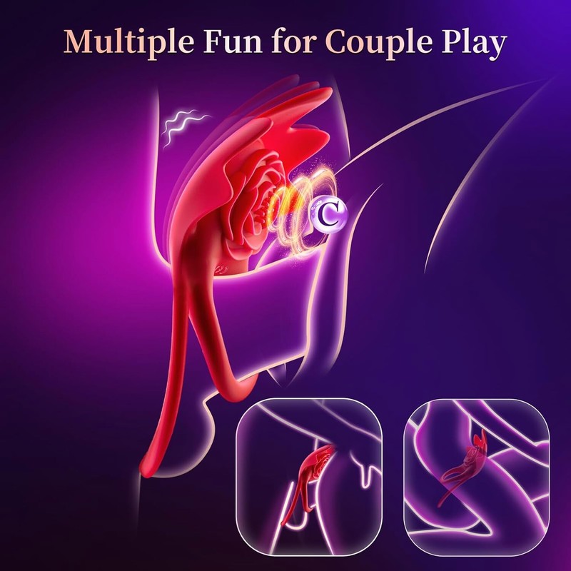 Silicone Cock and Ball Rings Vibrator Penis Vibrating Sleeve Sex Toys for Men gallery