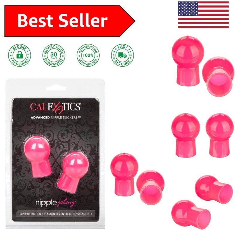 Soft PVC Nipple Suckers, Pink – Ideal for Increased Sensitivity and Pleasure