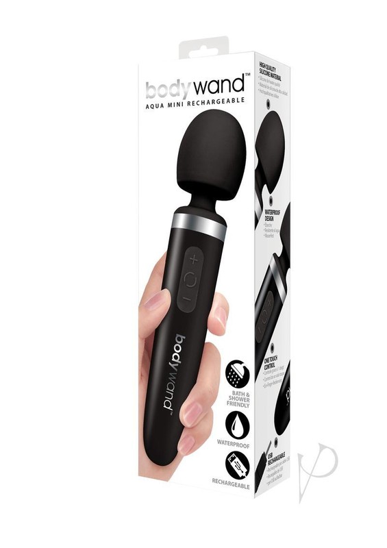 Bodywand Aqua Rechargeable Silicone Wand Massager – Black