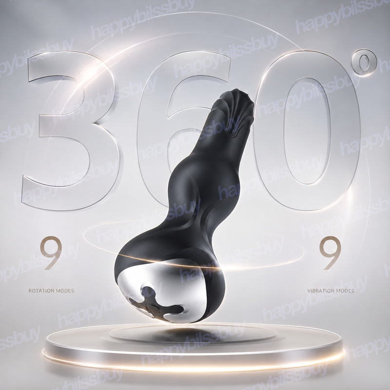 Thrusting Rotating Anal Butt Plug Prostate Massager Sex Toys For Men Women