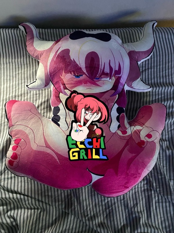 XL Custom Dakimakura Pillow – Horny Hump Pillow – Ahegao Dragon Girl Drains Your