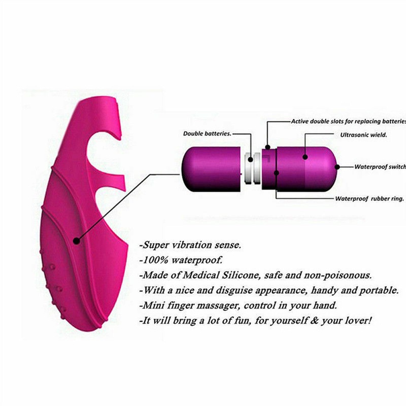 Finger Vibrator G-spot Clit Massager Stimulator Adult Sex Toys for Women Couples gallery