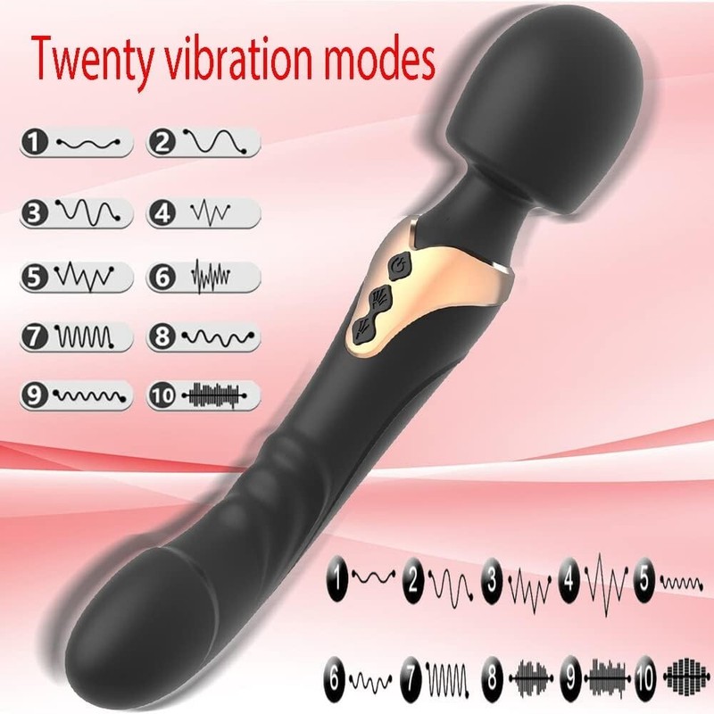 Rechargeable Vibrating Clit G-spot Anal Dildo Vibrator Sex Toys for Women