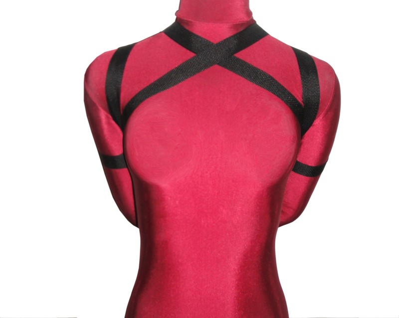 Box-Tie Bondage Harness (X-Style, Poly Webbing)