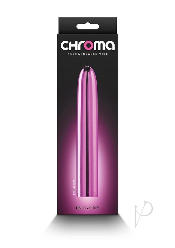 Chroma Classic Rechargeable Vibrator 7in – Pink