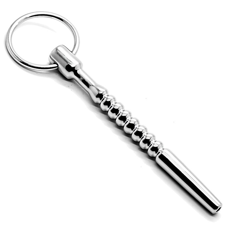 BadWolf Starter Penis Plug 4" Hollow Stainless Steel Cum Thru Insertable Plug gallery