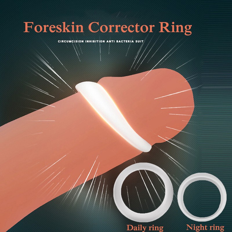 Foreskin Correction Cock Penis Ring Male Erection Stronger Sex Toy FOR Men Gays
