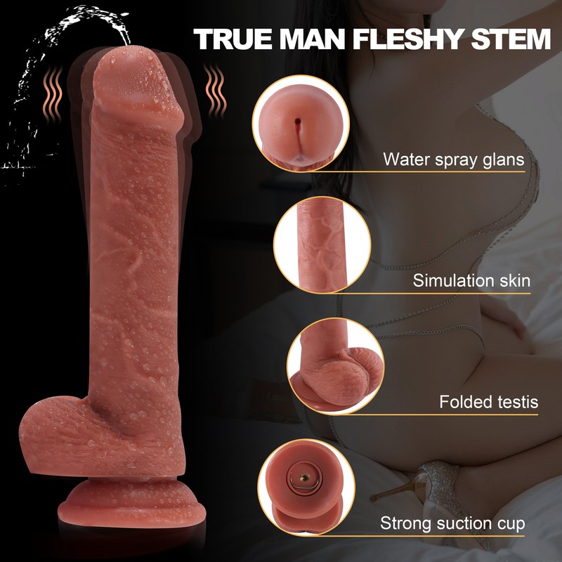 Realistic Remote Control Vibrating Squirting Ejaculating Dildo Cock Suction Cup gallery