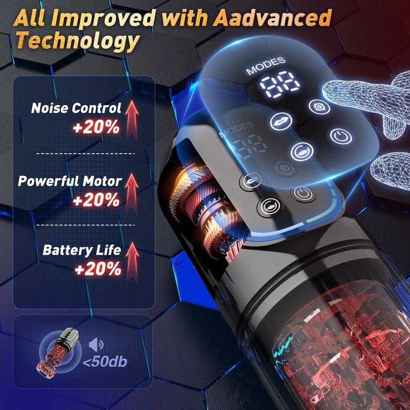Male Masturbator Penis Pump Tongue Rotating&Vibrating Dildo Sex Toys for Men gallery