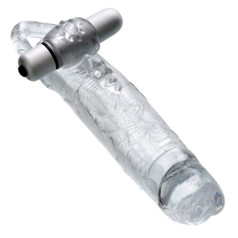 Maxx Gear Vibrating Cock Girth Enhancer Penis Extender Extension Sheath Sleeve gallery