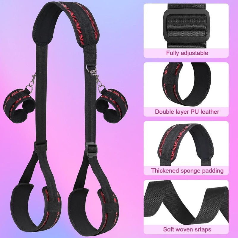 Bondage Restraints BDSM Sex Bondage Adjustable Handcuffs Sex Straps for Couples gallery