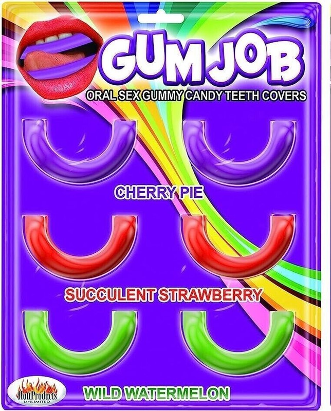 Gum Job 6pc Candy Teeth Protector Covers Oral Lube Fruit Flavor Enhancers Unisex