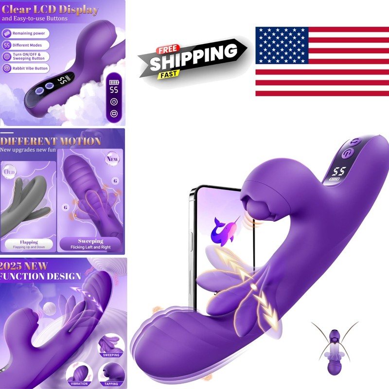 7 Powerful Rabbit Vibrator with LCD Display and 5 Adjustable Vibration Settings