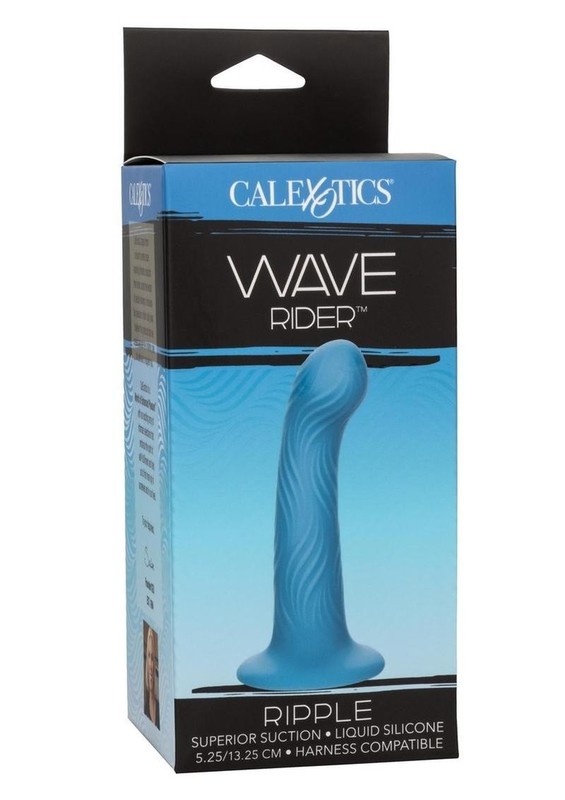 Wave Rider Ripple Silicone Anal Plug – Blue