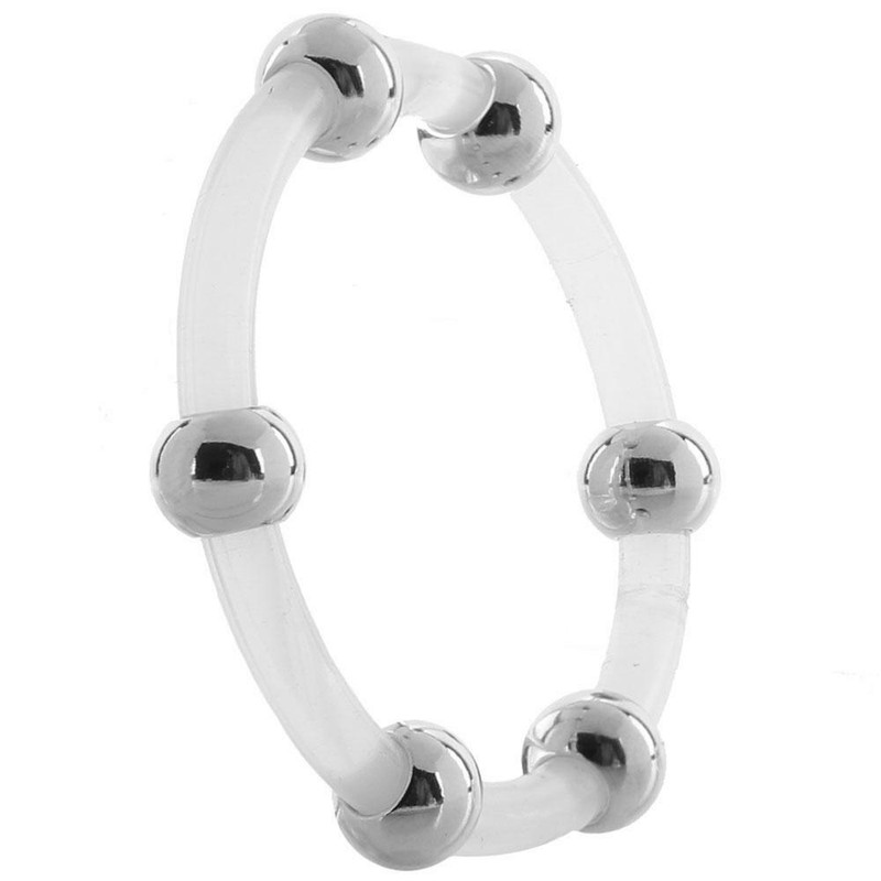 Stretchy Silicone Enhancement Penis Ring Set for Men Stimulating Beads C-ring gallery